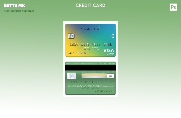 Модерен стил на Обединетото Кралство Стандарден живот за банкарска виза електрон